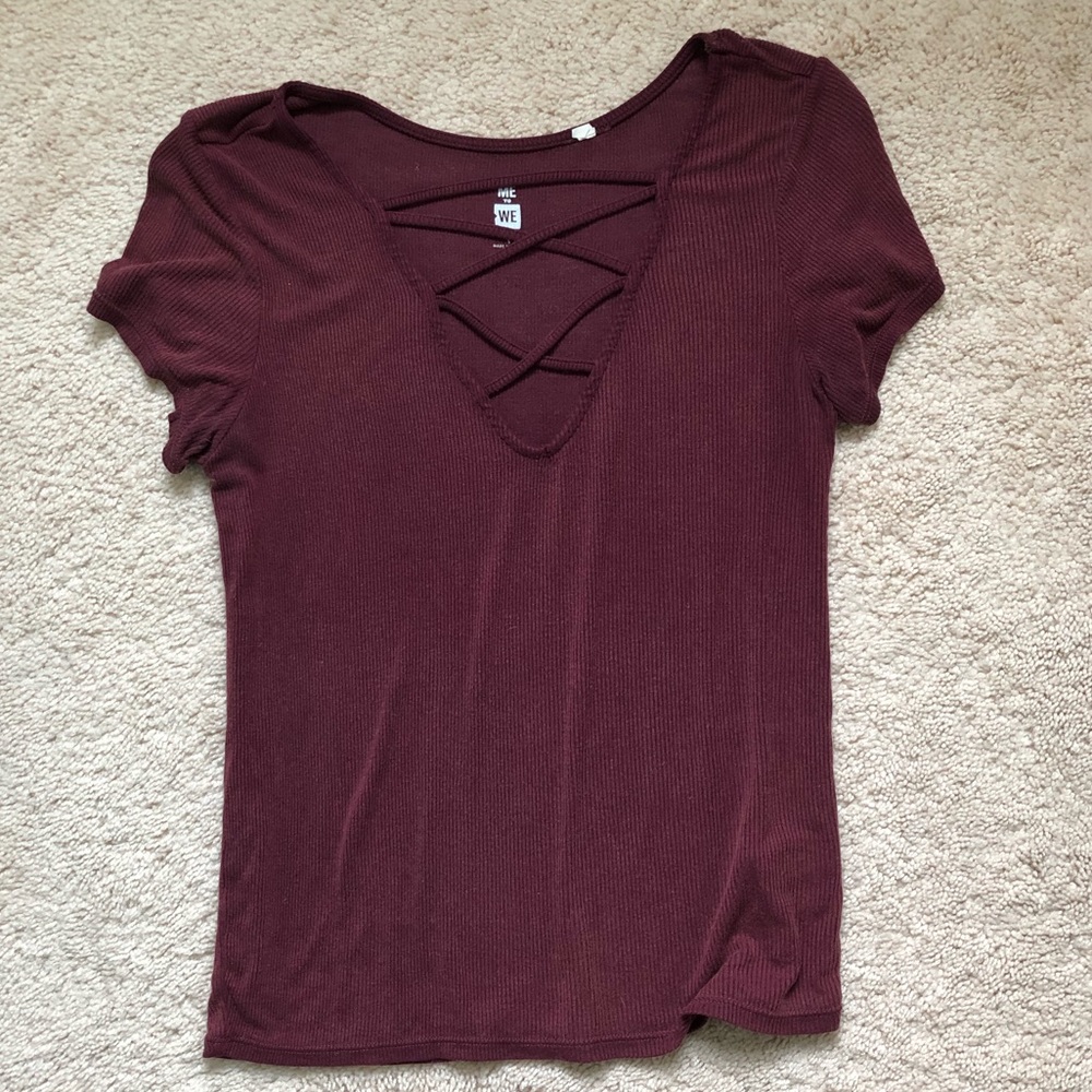 Lace up shirt